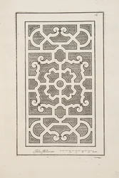 パルテールのデザイン（「庭園計画劇場」1652年刊より）（彫刻