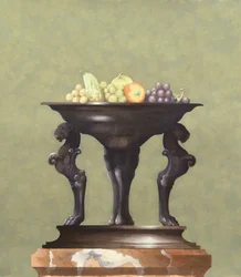 ブロンズ・フルーツ花瓶