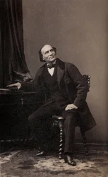 ヘンリー・ロビン（オランダの呪術師）1860年頃（モノクロ写真