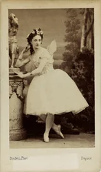 バレエ ディアヴォリーナでのバレエ ダンサー、マルファ ムラヴィエワ 1838 ～ 1879 年の肖像画、1863 年。