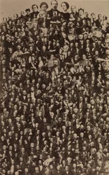 ナポレオン 3 世の宮廷。 1866年、1940年代に印刷。