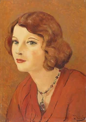 ヴァン・レール夫人の肖像 1929年頃（油彩、パネル）