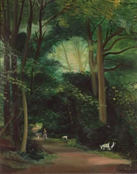 シャンブルシーのヤギたち 1948-49年頃 油彩・カンヴァス