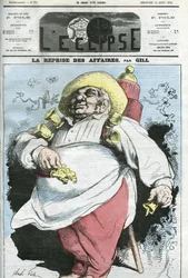 漫画「事業再開」。8月24日付「L
