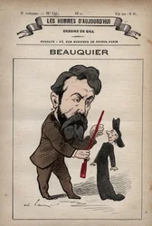 シャルル・ボーキエ（Charles Beauquier）は、アンドレ・ギル（Andre Gill）（1840-85）が描いた1779年から1880年頃の「Les Hommes d