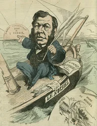 Emile-Justin Menier (1826-1881), 工業用ショコラティエ、脱退派の共和党員 9月24日、ジルの「L