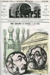 ジュール・ルイ・ジョセフ・ブラム（1808-1878）フランスの政治家と、ルイ・エミール・ジャヴァル（1839-1907）フランスの政治家。ギルの「L