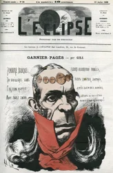 Louis Antoine Garnier-Pages (Garnier Pages) (1803-1878)、フランスの政治家。ギルの「日食」での表紙（7月19日