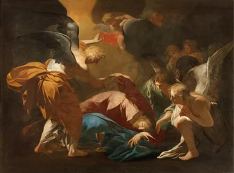 ミラノ、サン フランチェスコ ダ パオラ教会、アンドレア ポッツォ、天使たちがゲッセマネの園でイエスを支える