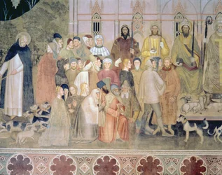 1369年頃のスペインのチャペルの教会の過激派と凱旋