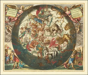 1660年北天球図