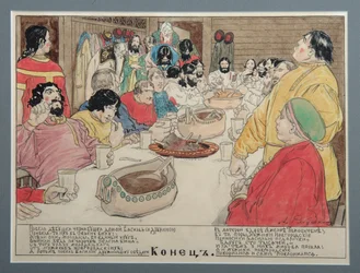 民俗叙事詩ヴァシリブスラエフのイラスト、1898年
