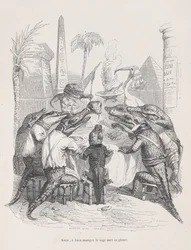 友よ、賢者はプライベートのシーンからよく食べることに彼の栄光を置きます...、ca。 1837-47。