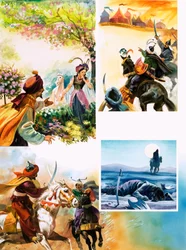 ペルシャの戦争伝説（紙にグワッシュ）