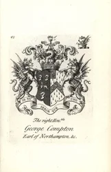 第6代ノーザンプトン伯爵ジョージ・コンプトンの紋章と紋章