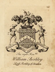 ストラットンのバークレー卿、第4代バークレー男爵、Right Honourable William Berkley（1741年没）の紋章