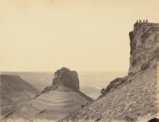 プレート23グリーン・リバーの山にて、1869年（写真）