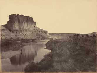 プレート24キャッスル・ロック、グリーン・リバー・バレー、1869年（写真）