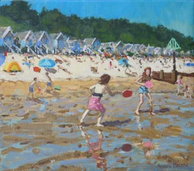 Bat and ball,Wells-next-the-sea, 2019,(oil on canvas)