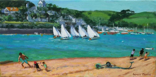 Summer Regatta、Salcombe、2018（キャンバスに油彩）