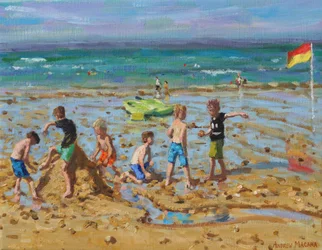 The sandcastle,Wells-next -the- sea ,Norfolk, 2019,(oil on canvas)