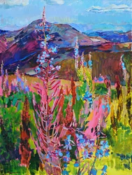 色鮮やかな山の花