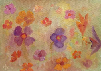 色とりどりの花畑