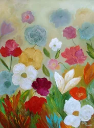 色とりどりの花畑