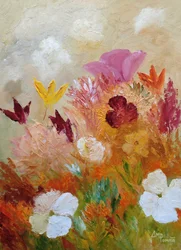 色とりどりの野の花