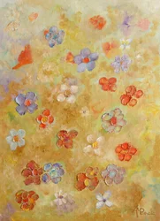 色とりどりで質感豊かな花々