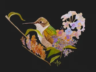 ハチドリのハートの花