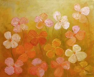鮮やかな花々
