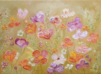 色鮮やかな花の庭