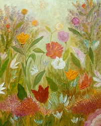 色鮮やかな花畑