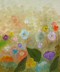 幻想的な花畑