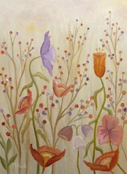幻想的な花畑