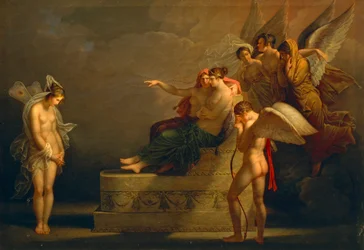 アンジェリカ・カウフマン（1741-1807）の「キューピッドとプシュケの伝説」。