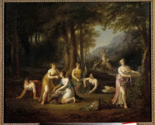 プロセルピナを取り除くプルート アンジェリカ・カウフマン（1740-1807）の絵画 18世紀。薄暗い 0,40 x 0,56 m ツアーズ美術館