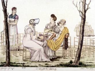 Les ennuyés de Lonchamp, 1806年3月。ガルビッツァの絵。