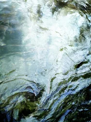 穏やかな水面のさざ波