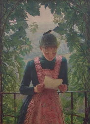 最初の手紙、1890。