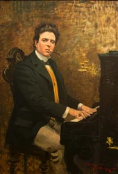 作曲家ピエトロ・マスカーニの肖像 1863-1945, 1899.