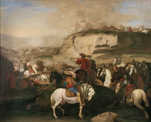 バトルシーン、1630-39年頃