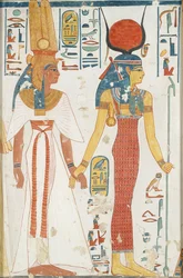 ネフェルタリ、テーベ、20 世紀の女王の墓 66 からの壁画のコピー