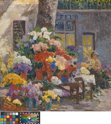 マントンの花市場（コート・ダジュール）