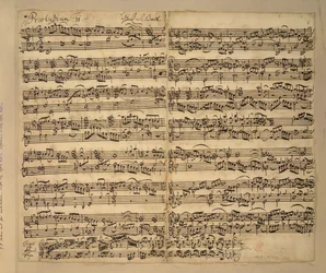 MS 35021、f.8r、ヘ長調前奏曲、Das Wohltemperierte Clavier、book 2、Johann Sebastian Bach を追加