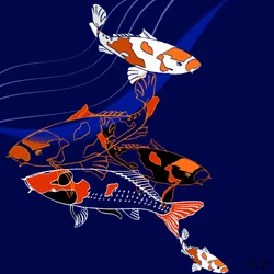 鯉（ミクストメディア