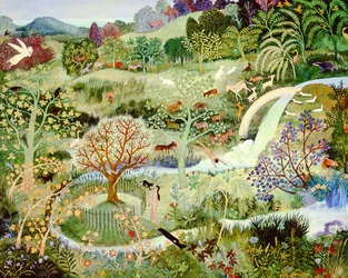 一日一個のリンゴ 2005年 （アクリル画）