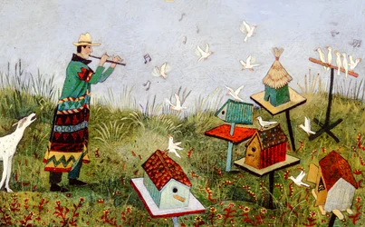 バードパイパー, 2001 （アクリル画）