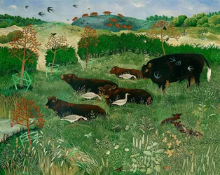 虫はピラティスをする, 2011 （アクリル画）